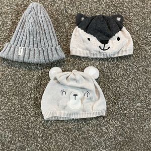 12-24 month GYMBOREE winter hat lot.